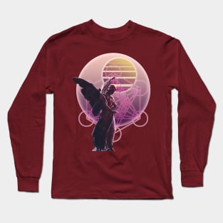 Vaporwave Angel Metatron's Cube Long Sleeve T-Shirt